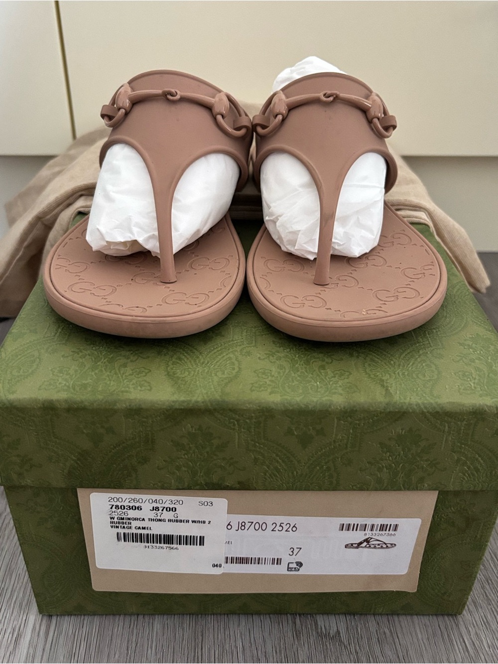 Gucci Horsebit Thong Sandals - Picture 2 of 4